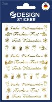 AVERY Zweckform Aufkleber Frohe Weihnachten, gold, 9...