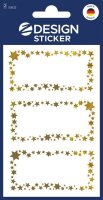 AVERY Zweckform Aufkleber Sterne, gold, 6 Etiketten