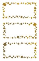 AVERY Zweckform Aufkleber Sterne, gold, 6 Etiketten