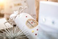 AVERY Zweckform Aufkleber Frohe Weihnachten, braun, 50 Etiketten
