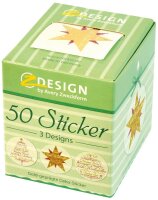 AVERY Zweckform Aufkleber Weihnachtsmotive, 50 Etiketten