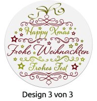 AVERY Zweckform Aufkleber Weihnachtsmotive, 50 Etiketten