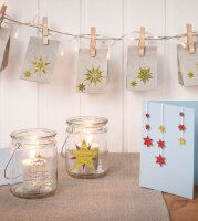 AVERY Zweckform Aufkleber Weihnachtsmotive, 50 Etiketten
