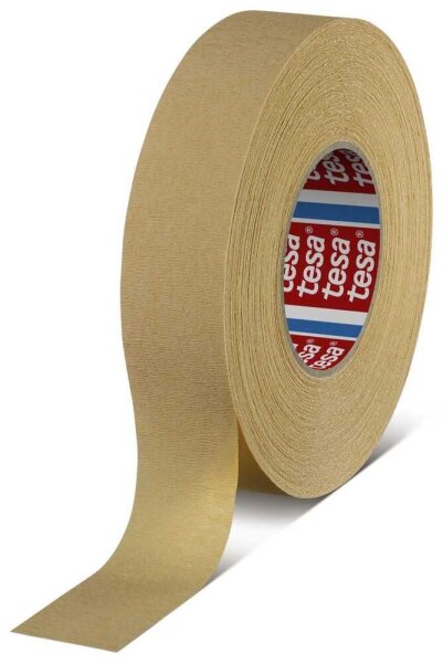 tesa CURVES Kreppband braun 38,0 mm x 50,0 m 1 Rolle