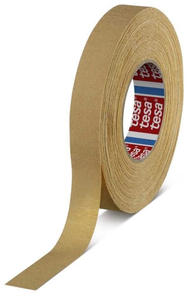 tesa CURVES Kreppband braun 25,0 mm x 50,0 m 1 Rolle