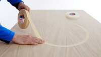 tesa CURVES Kreppband braun 25,0 mm x 50,0 m 1 Rolle