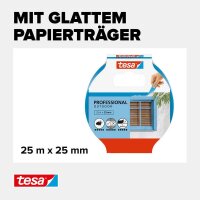 tesa PROFESSIONAL OUTDOOR Malerband blau 25,0 mm x 25,0 m 1 Rolle