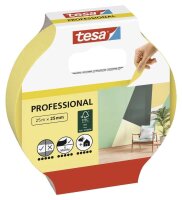 tesa PROFESSIONAL Malerband gelb 25,0 mm x 25,0 m 1 Rolle