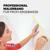 tesa PROFESSIONAL Malerband gelb 25,0 mm x 25,0 m 1 Rolle