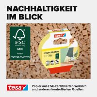 tesa PROFESSIONAL Malerband gelb 25,0 mm x 25,0 m 1 Rolle