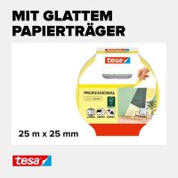 tesa PROFESSIONAL Malerband gelb 25,0 mm x 25,0 m 1 Rolle