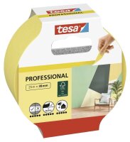 tesa PROFESSIONAL Malerband gelb 38,0 mm x 25,0 m 1 Rolle