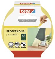 tesa PROFESSIONAL Malerband gelb 38,0 mm x 25,0 m 1 Rolle