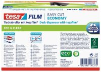 tesa Tischabroller CLEAR RECYCLED schwarz