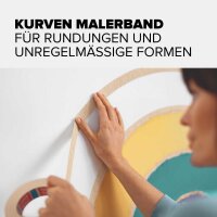 tesa KURVEN Kreppband beige 25,0 mm x 25,0 m 1 Rolle