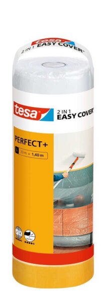 tesa EASY COVER® PERFECT+ L Abdeckfolie transparent 140,0 cm x 33,0 m 1 Rolle