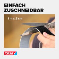 tesa Klettband ON & OFF® UNIVERSAL schwarz, 1 Rolle