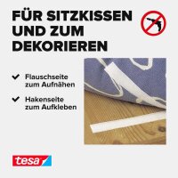 tesa Klettband ON & OFF® UNIVERSAL weiß, 1...