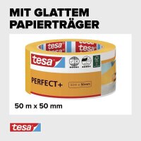 tesa PERFECT+ Kreppband orange 50,0 mm x 50,0 m 1 Rolle