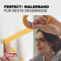 tesa PERFECT+ Kreppband orange 19,0 mm x 50,0 m 1 Rolle