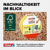 tesa PROFESSIONAL Malerband gelb 30,0 mm x 50,0 m 1 Rolle