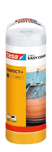 tesa EASY COVER® PERFECT+ XL Abdeckfolie transparent 260,0 cm x 17,0 m 1 Rolle