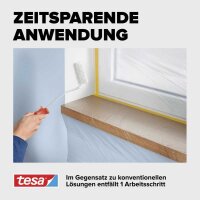 tesa EASY COVER® PERFECT+ L Abdeckfolie mit Abroller transparent 140,0 cm x 33,0 m 1 Rolle