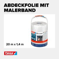tesa EASY COVER® OUTDOOR L Abdeckfolie transparent...