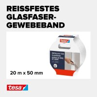 tesa FUGEN Gewebeband weiß 50,0 mm x 20,0 m 1 Rolle
