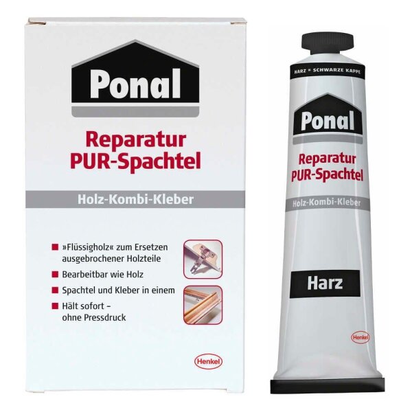 Ponal Reparatur PUR-Spachtel Holz-Kombi-Kleber 177,0 g, 1 St.