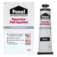 Ponal Reparatur PUR-Spachtel Holz-Kombi-Kleber 177,0 g, 1...