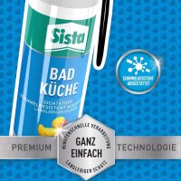 Sista Dichtstoff Bad & Küche Silikon weiß 100,0 ml