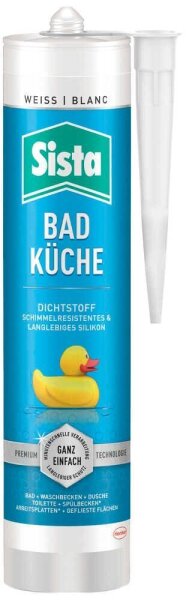 Sista Dichtstoff Bad & Küche Silikon weiß 280,0 ml