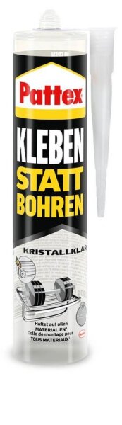 Pattex Kleben statt Bohren Kristallklar Montagekleber 290,0 g, 1 St.