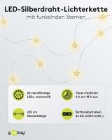 goobay 20er Sterne LED Lichterkette transparent 2,2 m, 1 St.