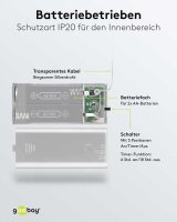 goobay 20er Sterne LED Lichterkette transparent 2,2 m, 1 St.