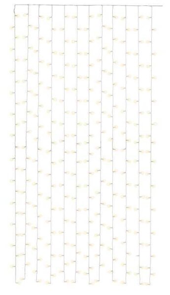 goobay 300er LED Lichtervorhang transparent 2,5 m, 1 St.
