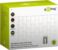 goobay 300er LED Lichtervorhang transparent 2,5 m, 1 St.