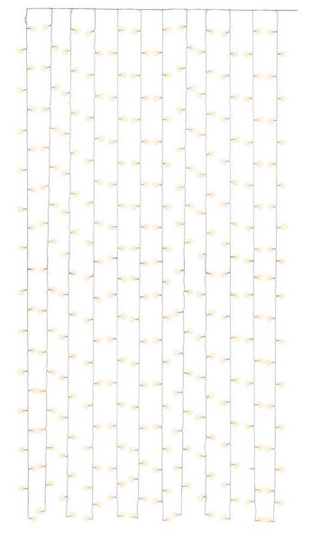 goobay 300er LED Lichtervorhang transparent 2,5 m, 1 St.