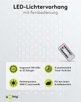 goobay 300er LED Lichtervorhang transparent 2,5 m, 1 St.
