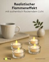 goobay LED-Teelichter weiß, 4 St.