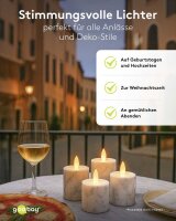 goobay LED-Teelichter weiß, 4 St.