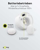goobay LED-Teelichter weiß, 4 St.