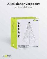 goobay Baummantel mit Ring LED Lichtervorhang grün, 1 St.