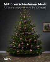 goobay Baummantel mit Ring LED Lichtervorhang grün, 1 St.