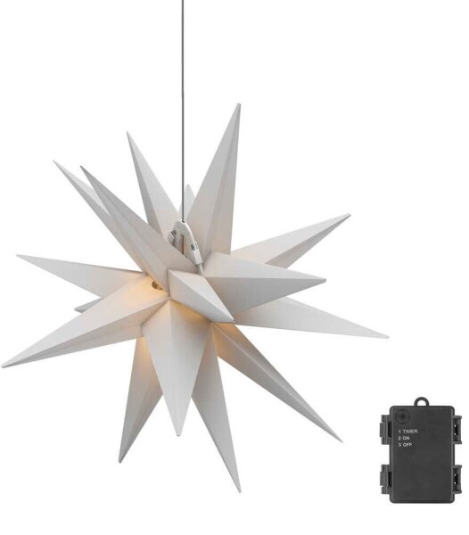 goobay 3D LED Weihnachtsstern weiß, 1 St.