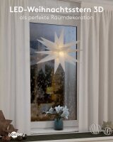 goobay 3D LED Weihnachtsstern weiß, 1 St.