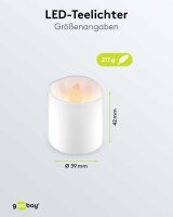 goobay LED-Teelichter weiß, 6 St.