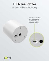 goobay LED-Teelichter weiß, 6 St.