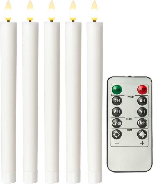 goobay LED-Kerzen weiß, 5 St.